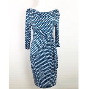 Ann Taylor Long Sleeve Midi Wrap Dress Size Small